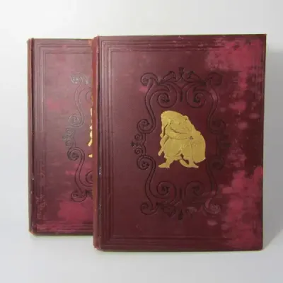 1932 Bound volume of Punch magazine - Jan to June and Jul to Dec - some damage