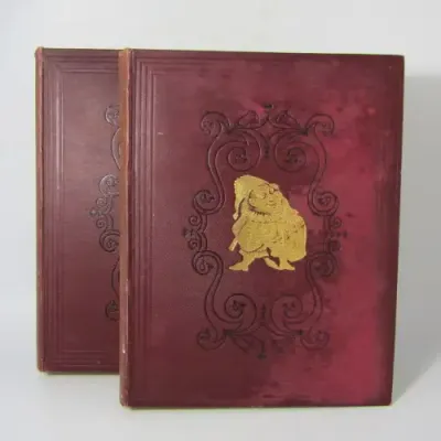 1936 Bound volume of Punch magazine - Jan to June and Jul to Dec - some damage