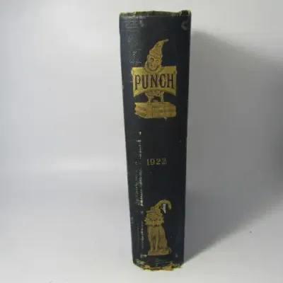 1922 Bound volume of Punch magazine - some damage