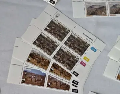 Lot of Namibia control blocks with high book value