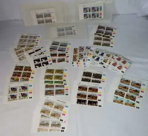 Lot of Namibia control blocks with high book value