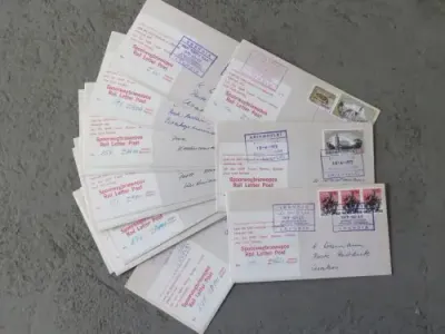 Lot of 14 Rail letter post covers of South West Africa with different stamps