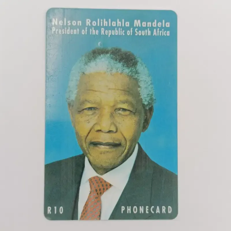 Nelson Rolihlahla Mandela souvenir album with stamps, phonecards, postal covers etc