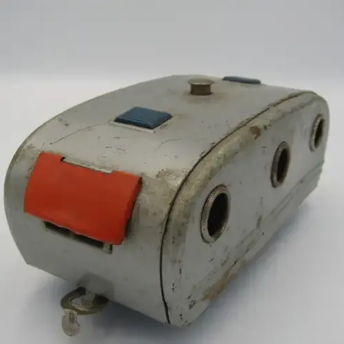Vintage Japanese tinplate metal toy caravan