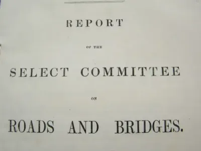 1861 Cape of Good Hope Report ordered by the House of Assembly on Roads and Bridges