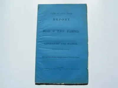 1869 Cape of Good Hope Report of the Board of Public Examiners in Literature and Science