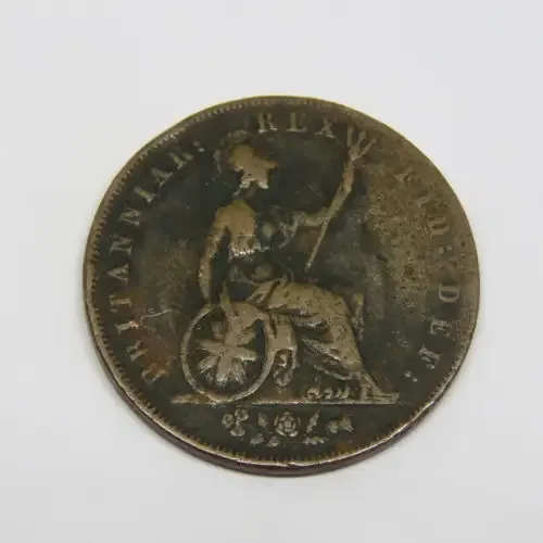 1827 Great Britain George 4 copper half penny