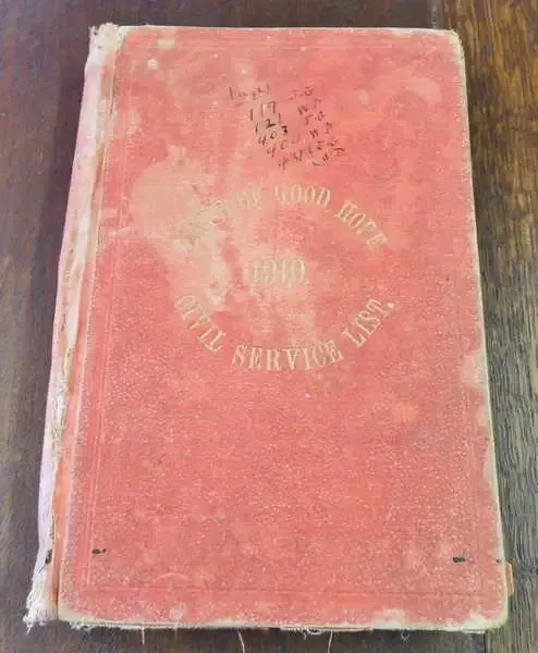 1910 Cape of Good Hope Civil Service List - A rare book