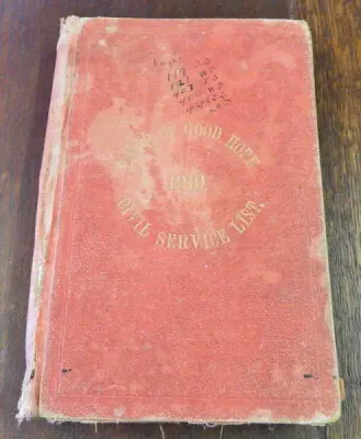 1910 Cape of Good Hope Civil Service List - A rare book