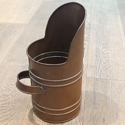 Vintage Copper coal scuttle bucket