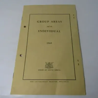 Africana 1960 booklet on the group areas act with additional explanation