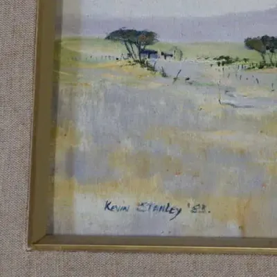 Kevin Stanley oil on board painting - Size with frame 72 x 61 cm - Size without frame 49 x 40 cm