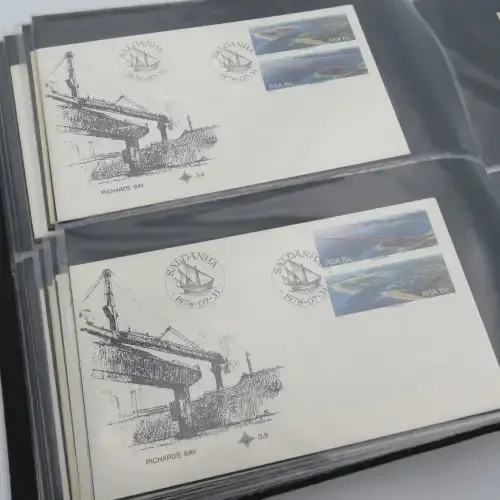 First day cover album with about 120 FDC`s