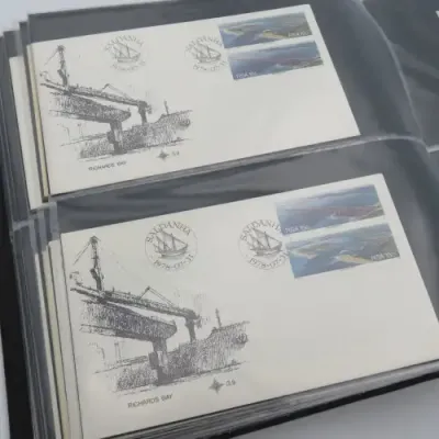 First day cover album with about 120 FDC`s