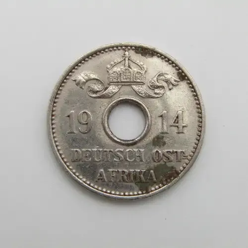 German East Africa 1914 J 5 Heller XF +