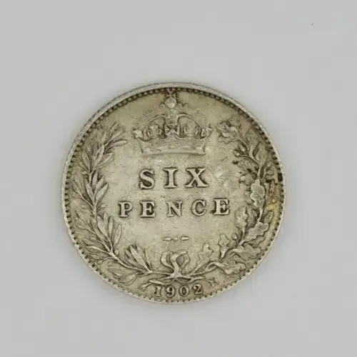 Great Britain 1902 six pence - XF