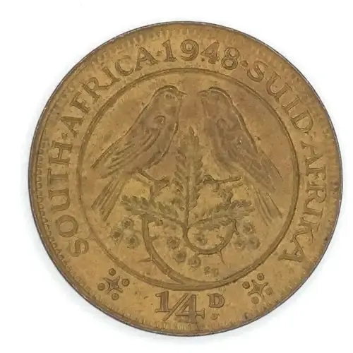 1948 SA Union Farthing - UNC - Light brown/yellow