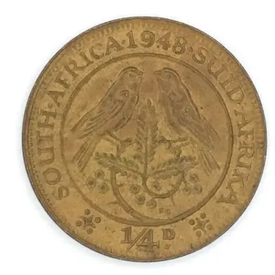 1948 SA Union Farthing - UNC - Light brown/yellow