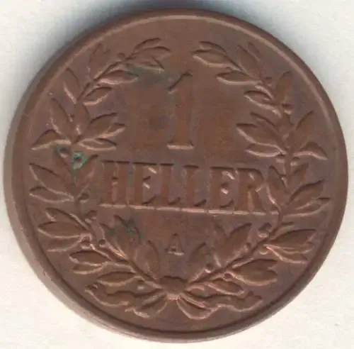 1905 German East Africa 1 Heller - AU