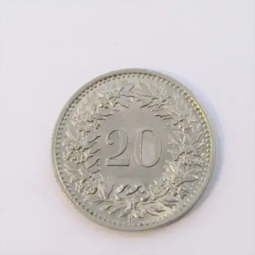 1947 Switzerland 20 Rappen - AU+