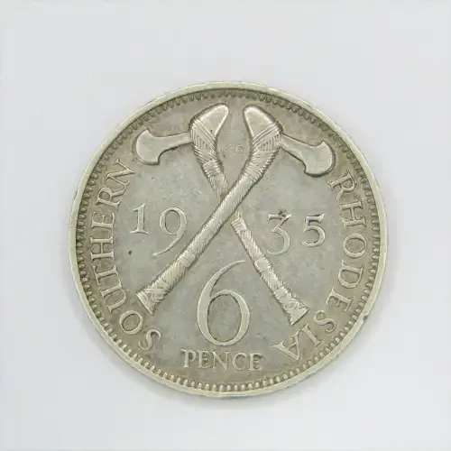 1935 Southern Rhodesia Sixpence - XF