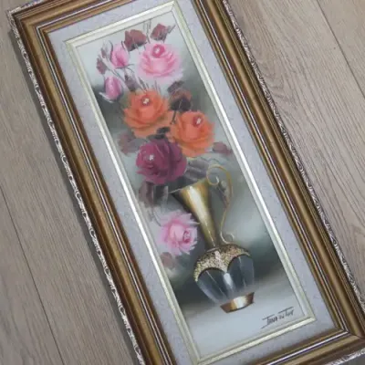 Beautiful Jana Du Toit Floral still-life painting - Sizes in description