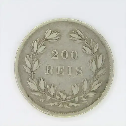 1855 Portugal 200 Reis - KM#491