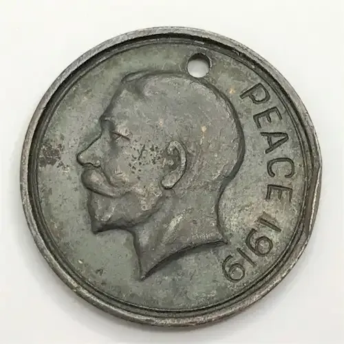 PEACE 1919 inscribed medal - rare version