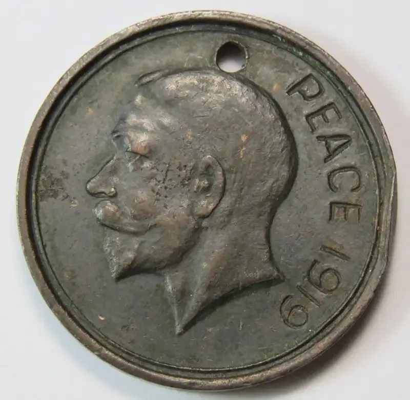 PEACE 1919 inscribed medal - rare version