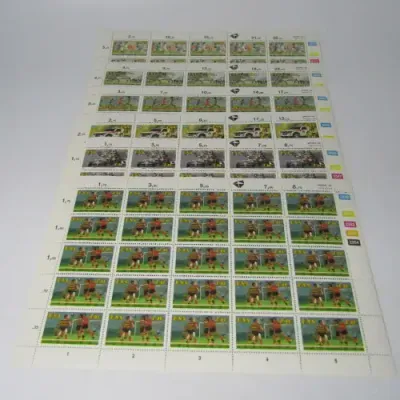 South Africa 24 July 1992 Sport stamps - Set of 6 full pages - 150 stamps in total - SACC 778-783