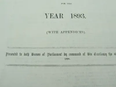 1893 Cape of Good Hope report of the Surveyor General covering survey of Crown Lands