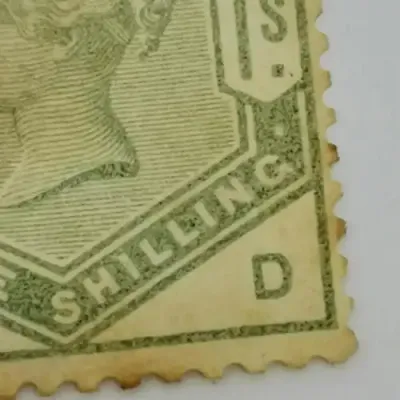 Great Britain SG 196 ( type 65) One shilling stamp 1883 - High Book value