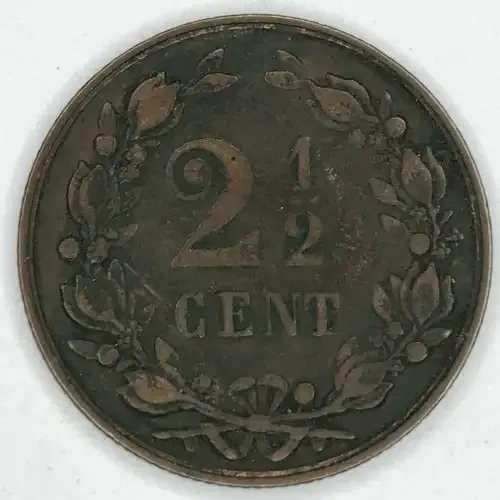 1894 Netherlands 2 1/2 Cent