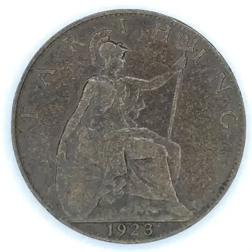 1923 British farthing - XF