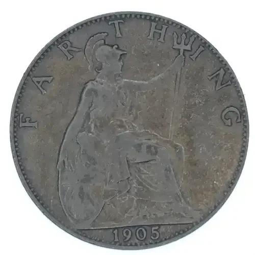 1905 British Farthing in extra fine condition