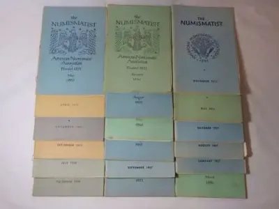 Lot of 30 `The Numismatist` Books by American numismatic association