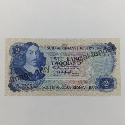 TW de Jongh 3rd issue D135 R2 banknote uncirculated - Van Riebeeck Watermark