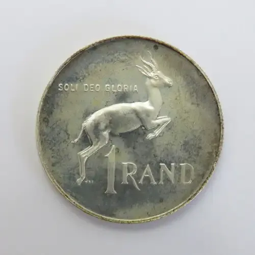 1977 South Africa proof silver R1 - Top Quality