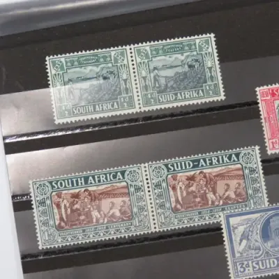 1938 Voortrekker Centenary SACC 75-78 pairs mint - Only 3d hinged