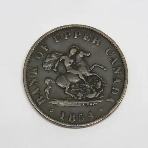 Bank of upper Canada half penny token