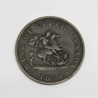 Bank of upper Canada half penny token