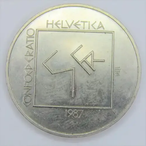 1987 Switzerland 5 Francs - uncirculated