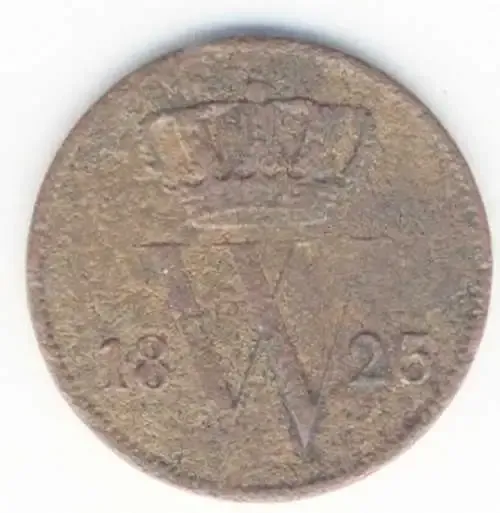 1823 Netherlands 1 cent