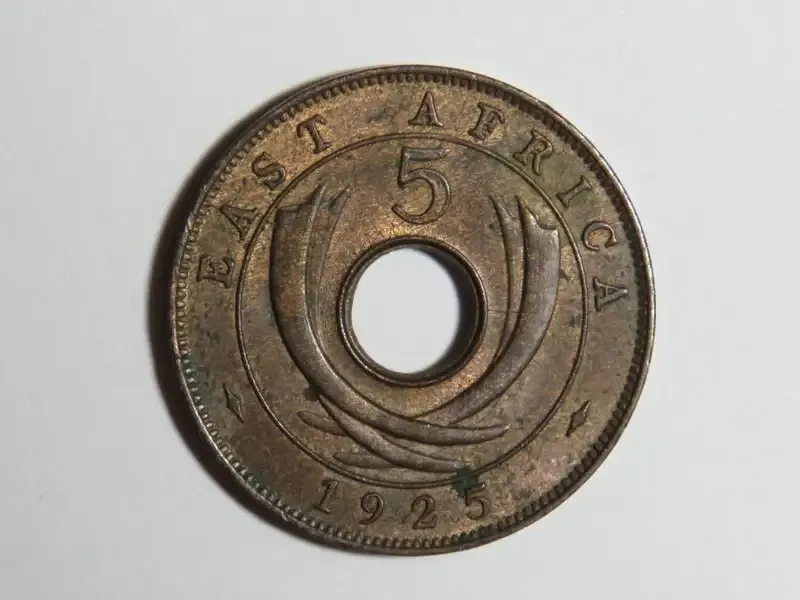 1925 East Africa Five cent - AU+