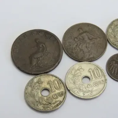 Lot of 6 coins each one over 100 years old