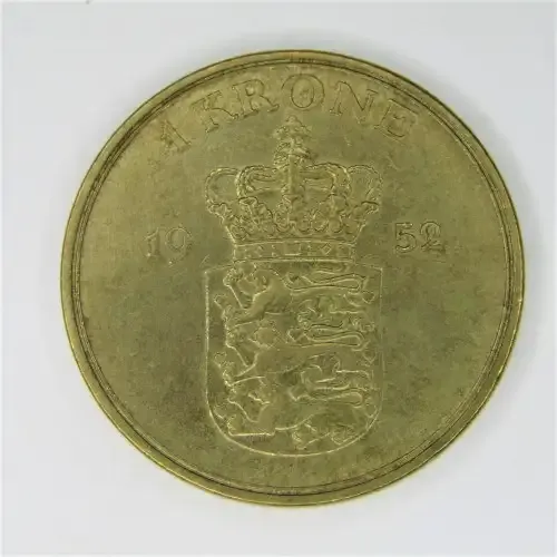 1952 Denmark aluminum bronze Krone - XF+
