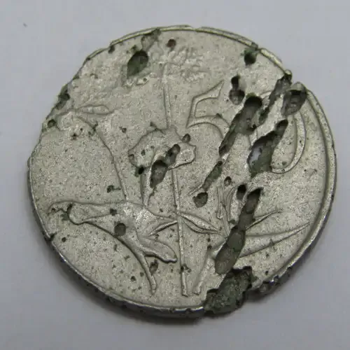 Counterfeit South Africa 50 cent coin - casting gone wrong