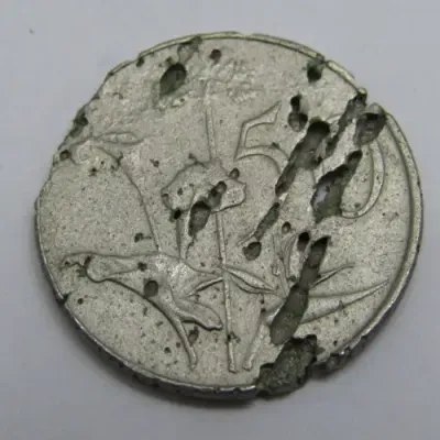 Counterfeit South Africa 50 cent coin - casting gone wrong