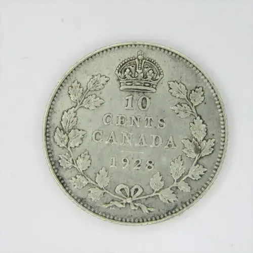 1928 Canada 10 cent - XF