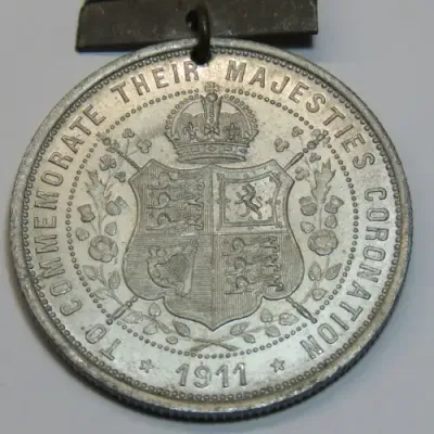 1911 George 5 coronation medal with ribbon
